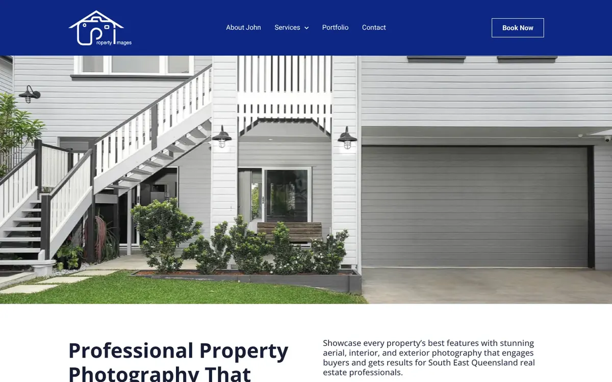 Home page of the Property Images website